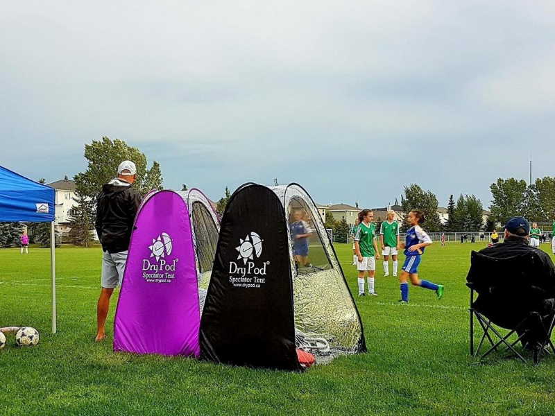 DryPod at the soccer field